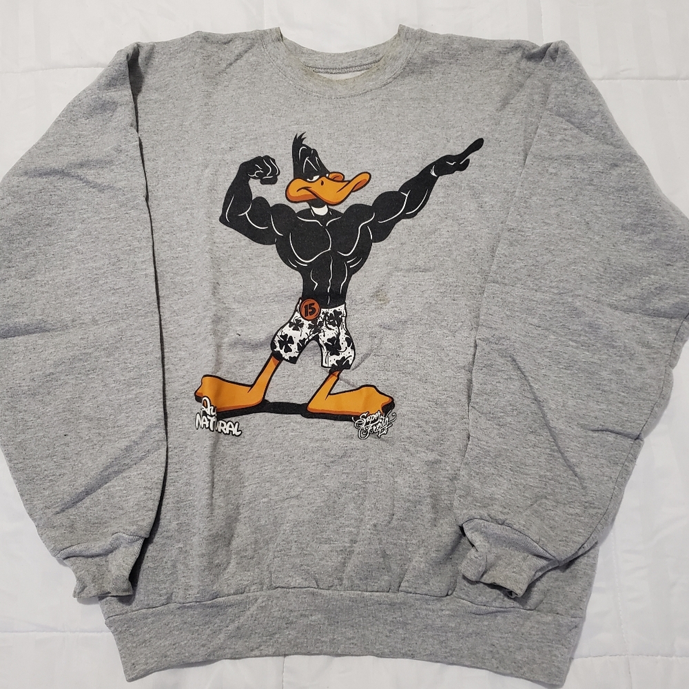 SuperFresh "All Natural" Daffy Duck Crewneck Sweatshirt